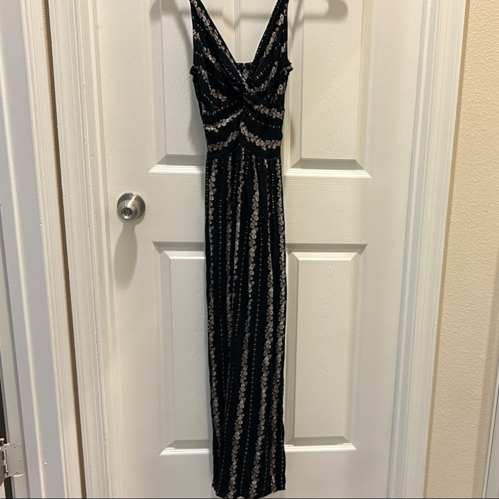 Angie Black and Silver Maxi Dress